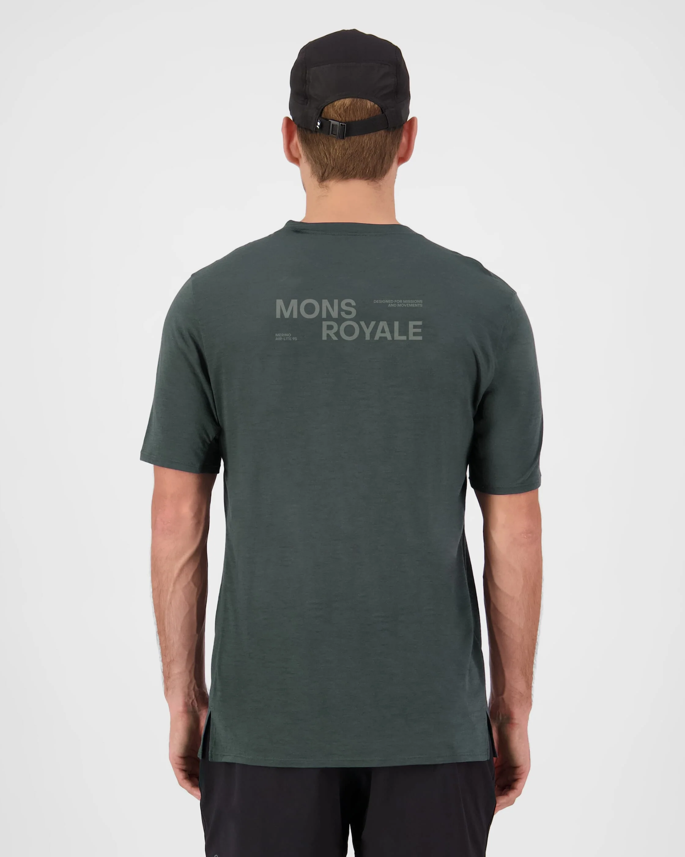 Aero Ultralight Merino T-Shirt - Dark Cypress | Men's T-Shirt - Image 2