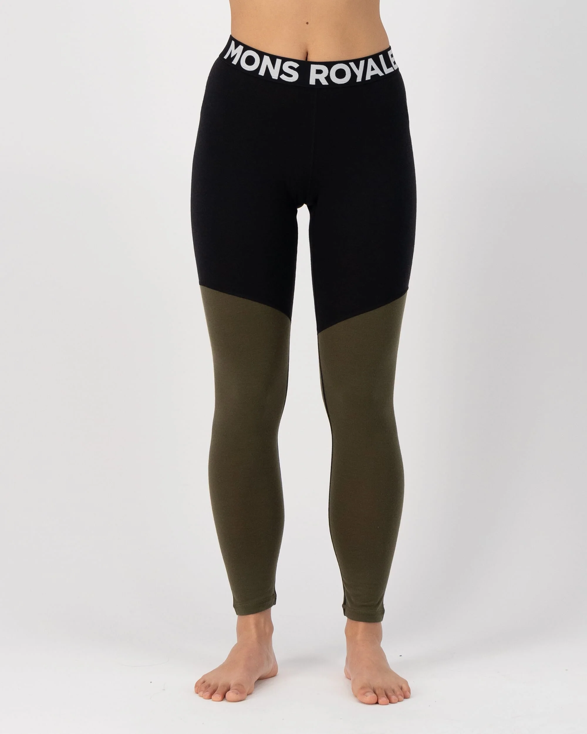 Cascade Merino Base Layer Legging - Dark Olive | Women's Leggings