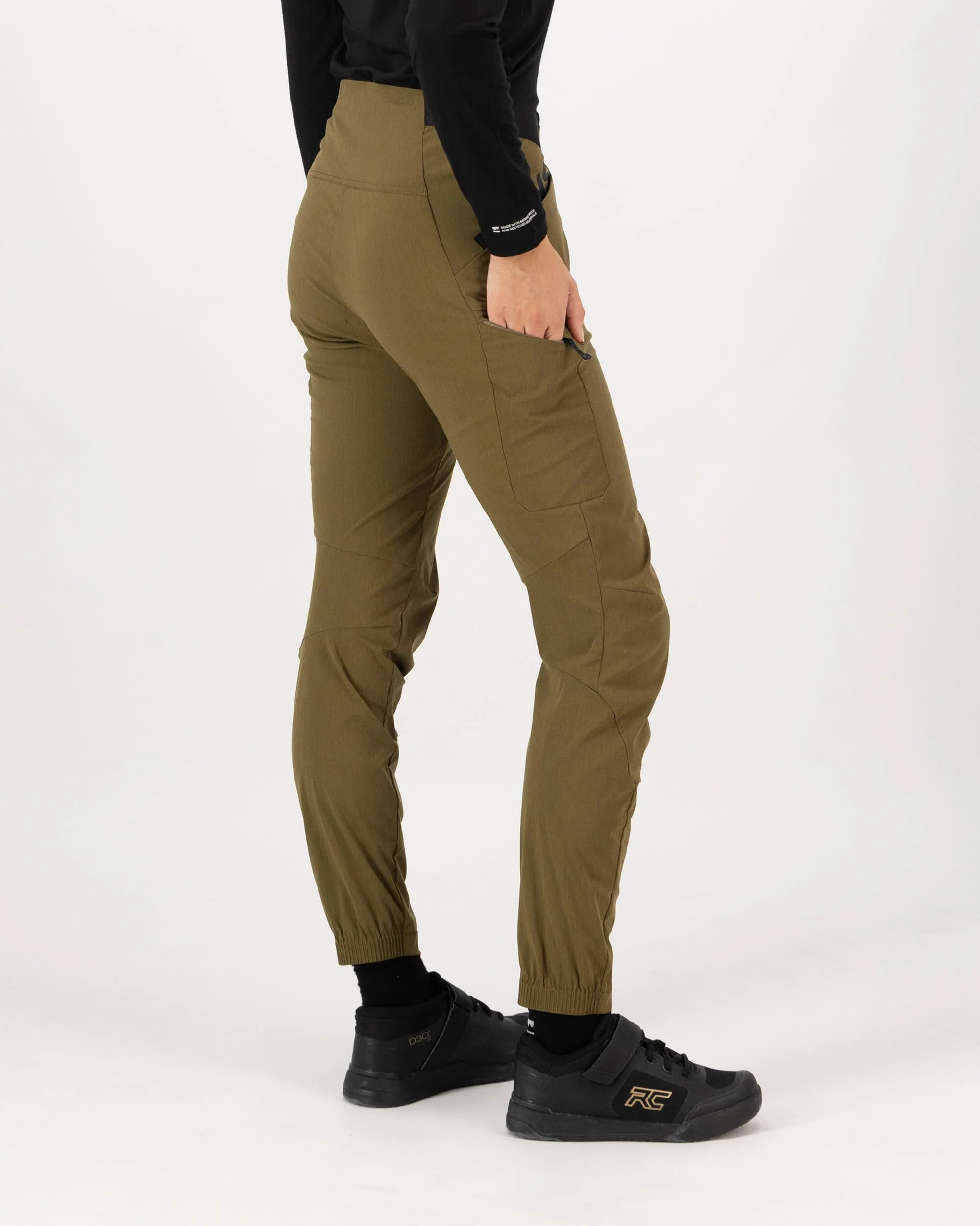 Diversion Merino Trail Pants - Dark Olive | Women's Pants - Image 2