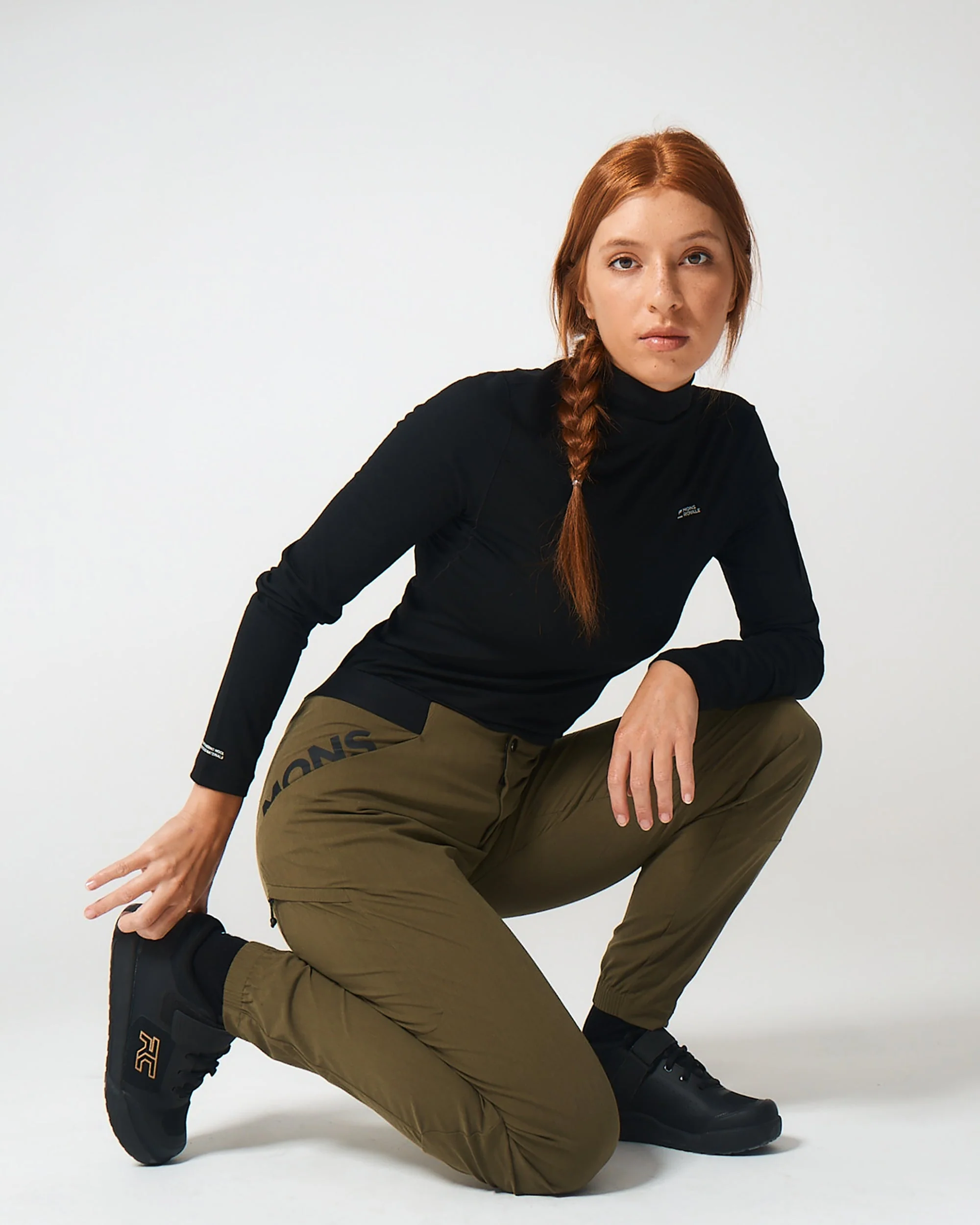 Diversion Merino Trail Pants - Dark Olive | Women's Pants - Image 4