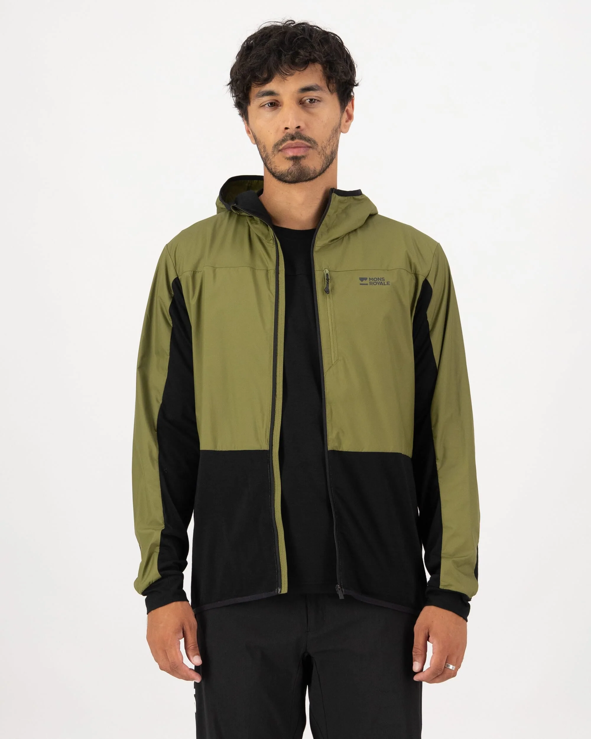 Diversion Merino Wind Jacket - Fern / Black | Men's Jacket