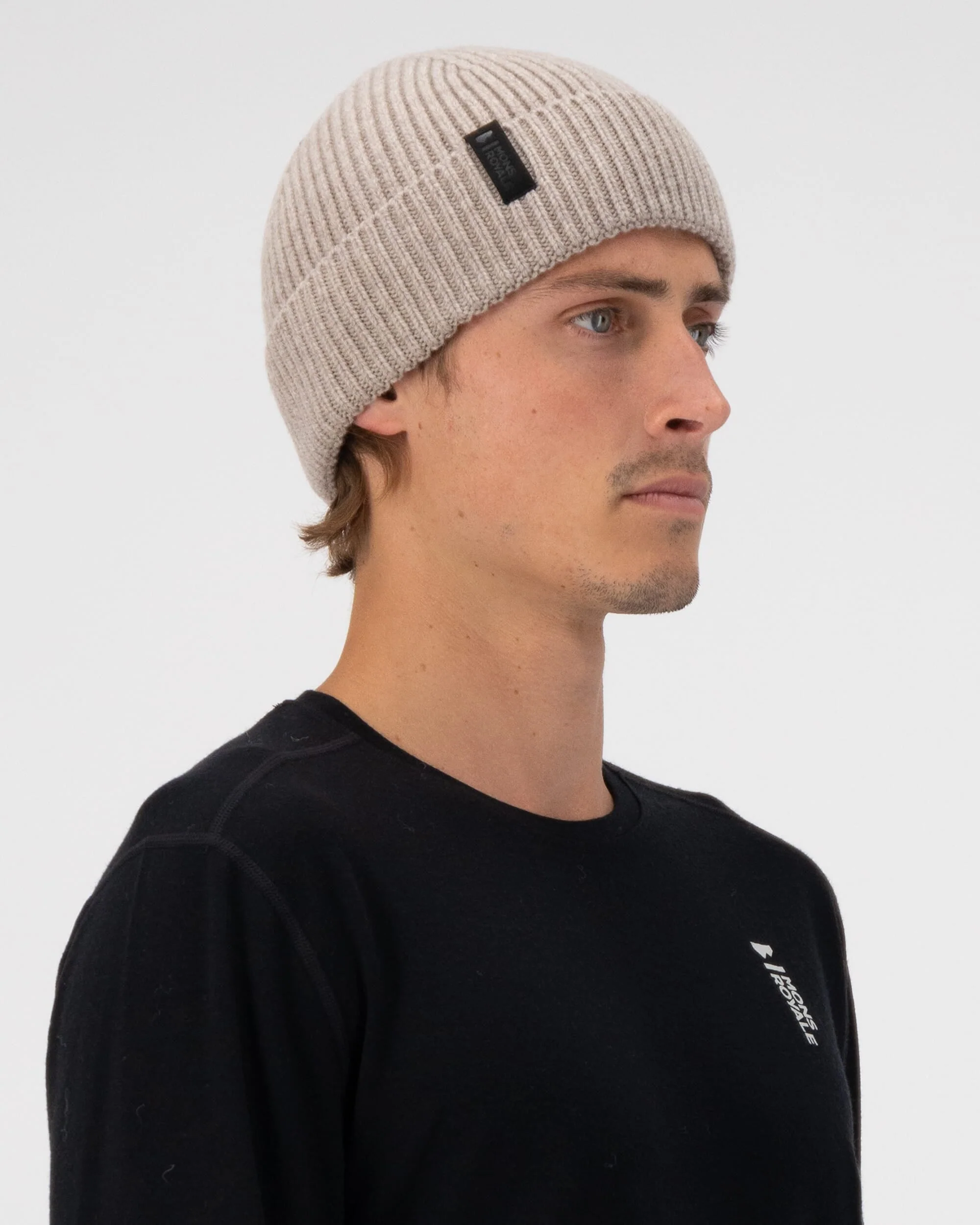 Fjord Merino Beanie - Taupe | Unisex Beanie - Image 3