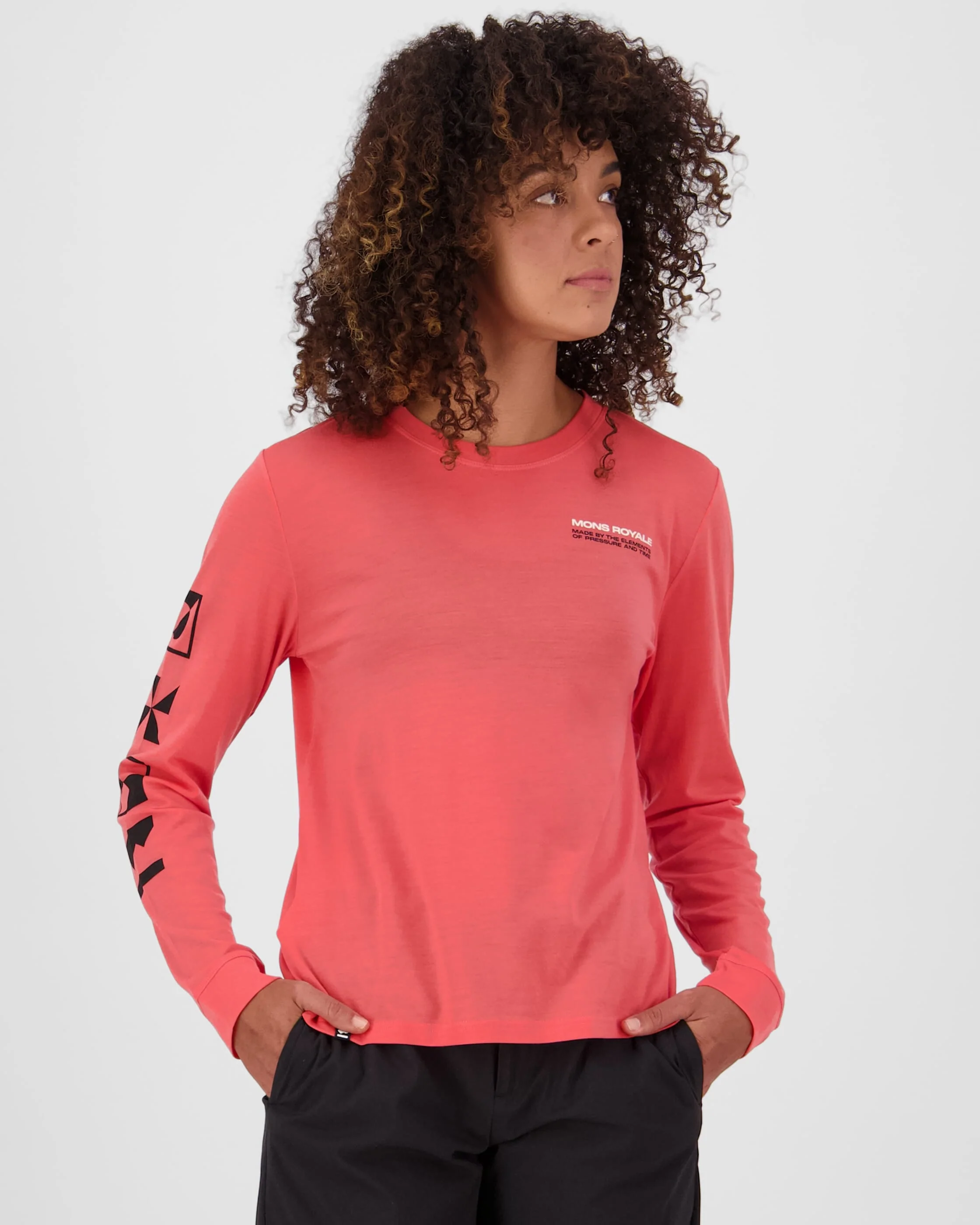 Icon Merino Long Sleeve - Watermelon | Women's Long Sleeve Top
