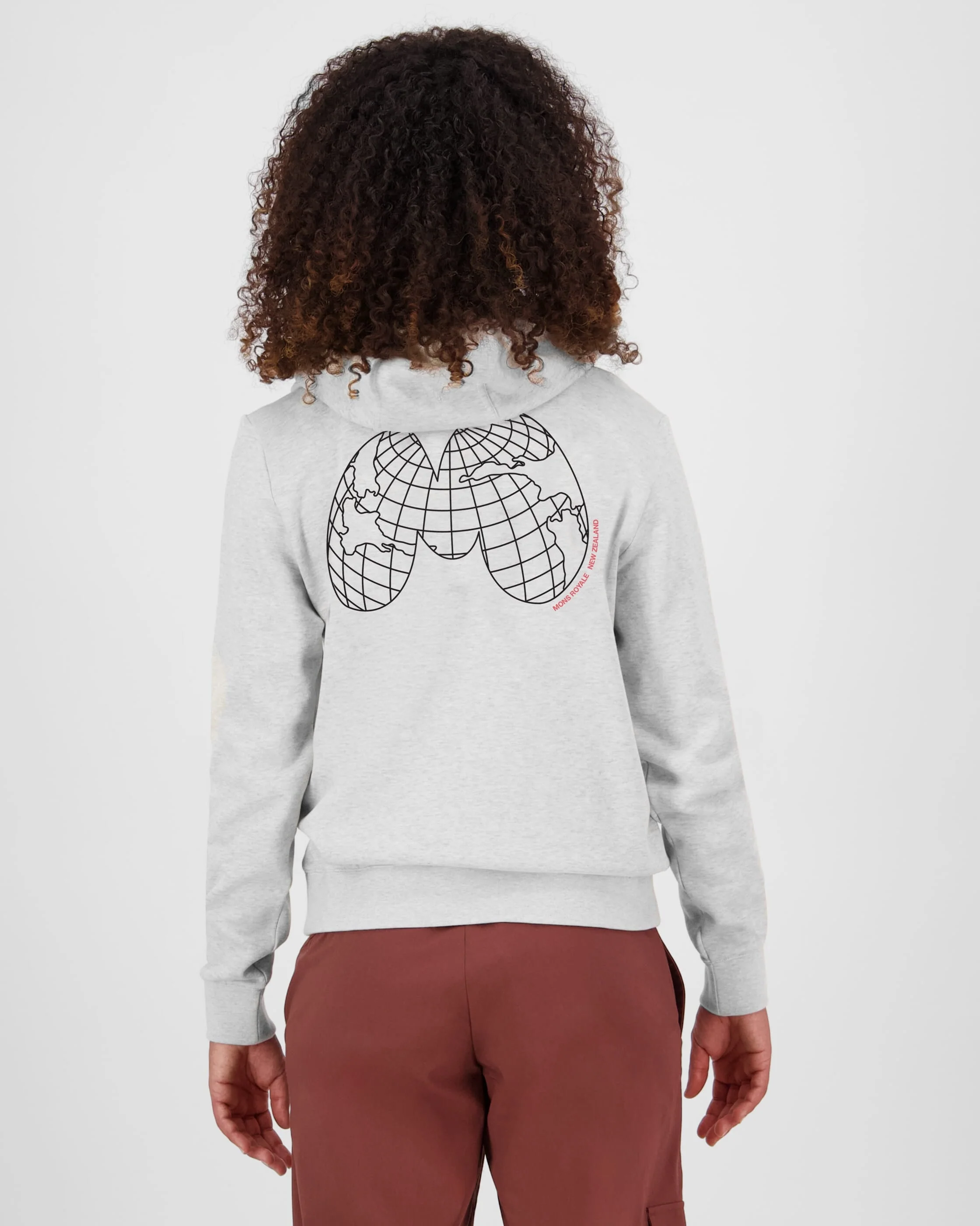 Inversion Merino Hoodie - Light Grey Heather | Women's Hoodie - Image 2