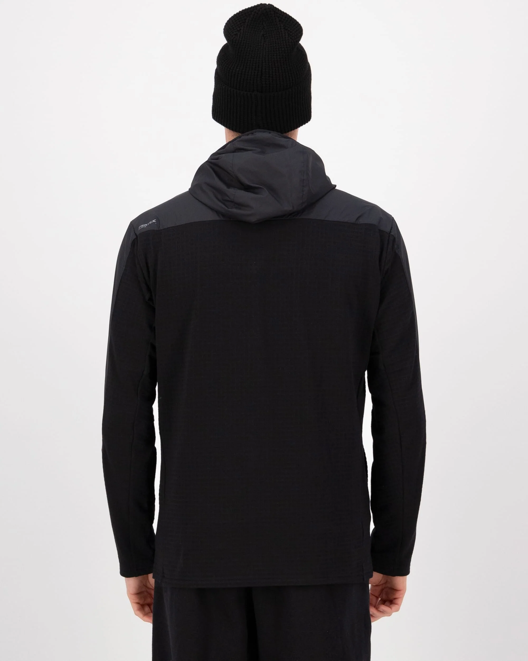 Offgrid Merino Fleece Wind Jacket - Black | Men's Mid Layer - Image 2